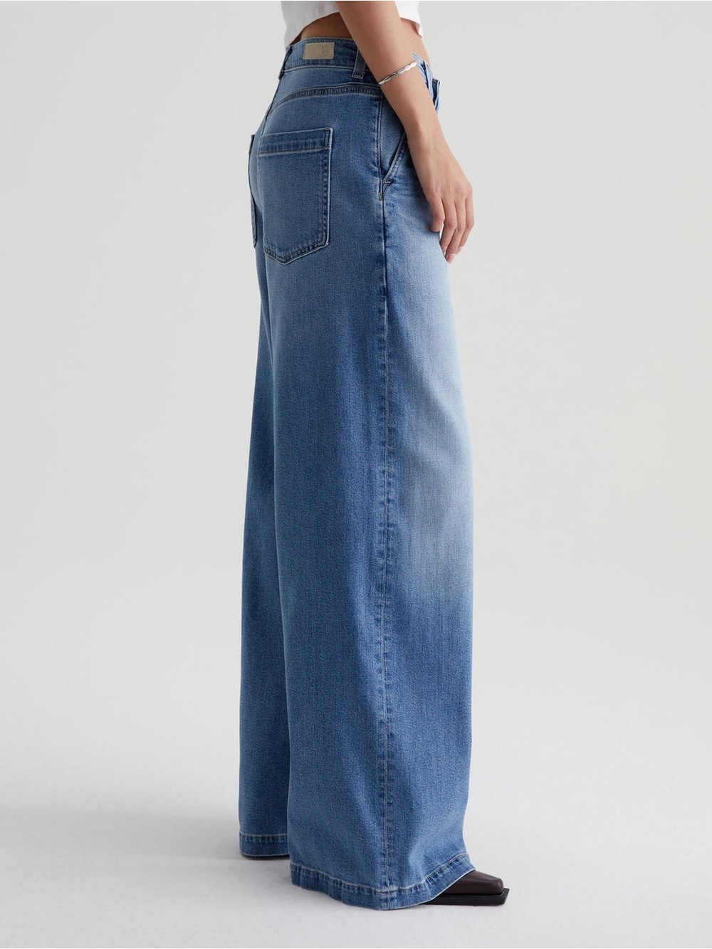 AG Stella Low Slung Palazzo Pants Size 27 - Picture 3 of 13